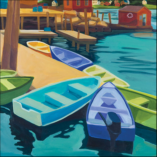 CATBRE124193 Boats Vinal Haven, by Catherine Breer, available in multiple sizes