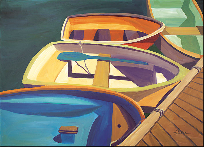 CATBRE124205 Four Rowboats, by Catherine Breer, available in multiple sizes