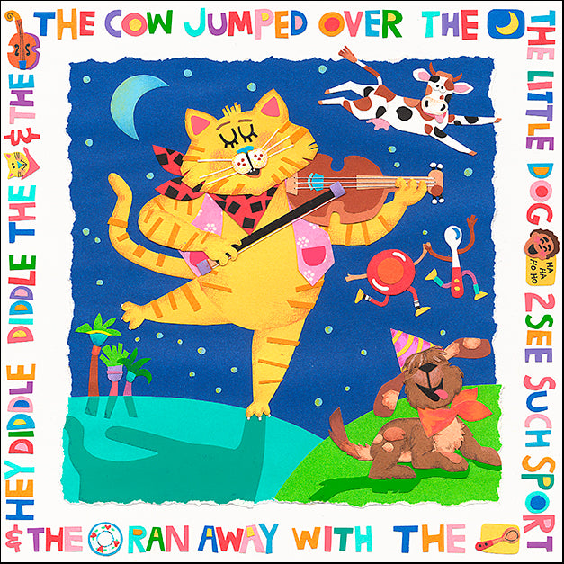 CHEPIP92909 The Cow Jumped Over The Moon, by Cheryl Piperberg, available in multiple sizes