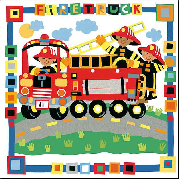 CHEPIP95747 Firetruck, by Cheryl Piperberg, available in multiple sizes