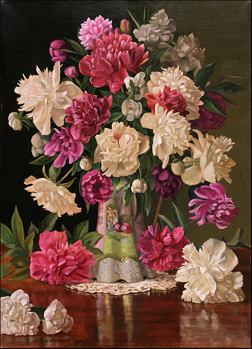 CHRPIE98016 Red And White Peonies, by Christopher Pierce, available in multiple sizes