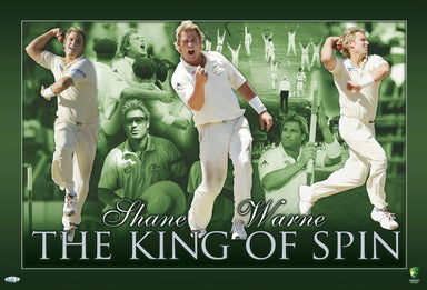 Shane Warne King of Spin 100x68cm paper - Chamton
