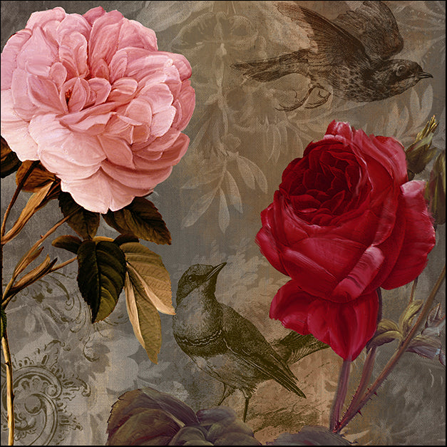 COLBAK112546 Bird and Roses, by Color Bakery, available in multiple sizes