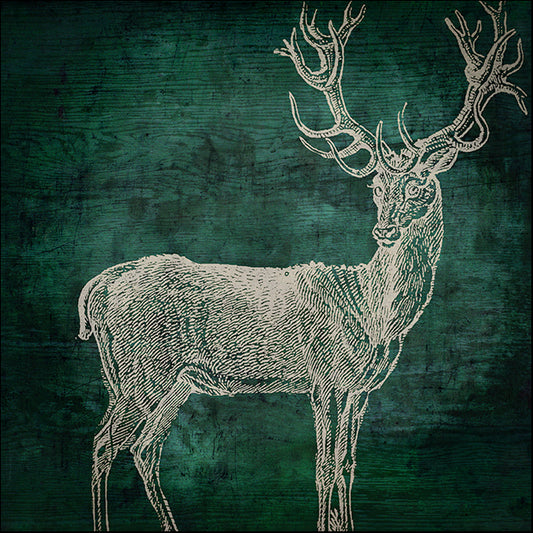 COLBAK112622 Emerald Deer, by Color Bakery, available in multiple sizes