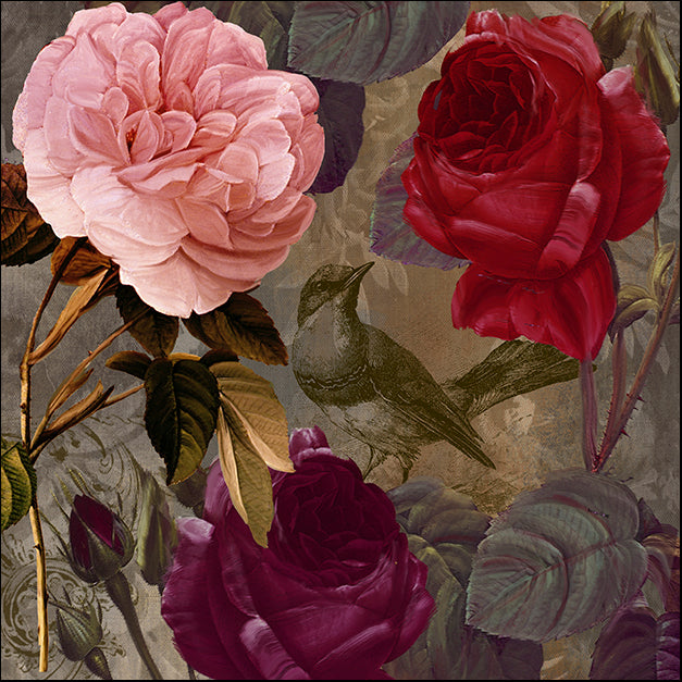COLBAK112812 Birds and Roses, by Color Bakery, available in multiple sizes