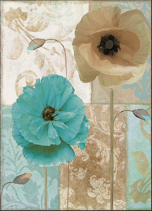 COLBAK120448 Beach Poppies I, by Color Bakery, available in multiple sizes