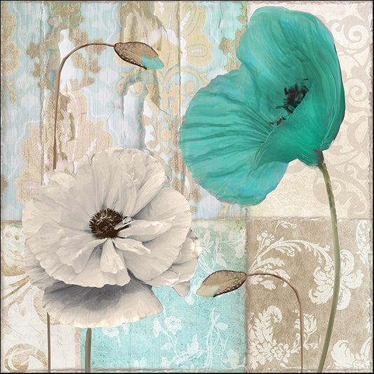 COLBAK120450 Beach Poppies III, by Color Bakery, available in multiple sizes