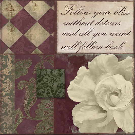 COLBAK120954 Follow Your Bliss, by Color Bakery, available in multiple sizes