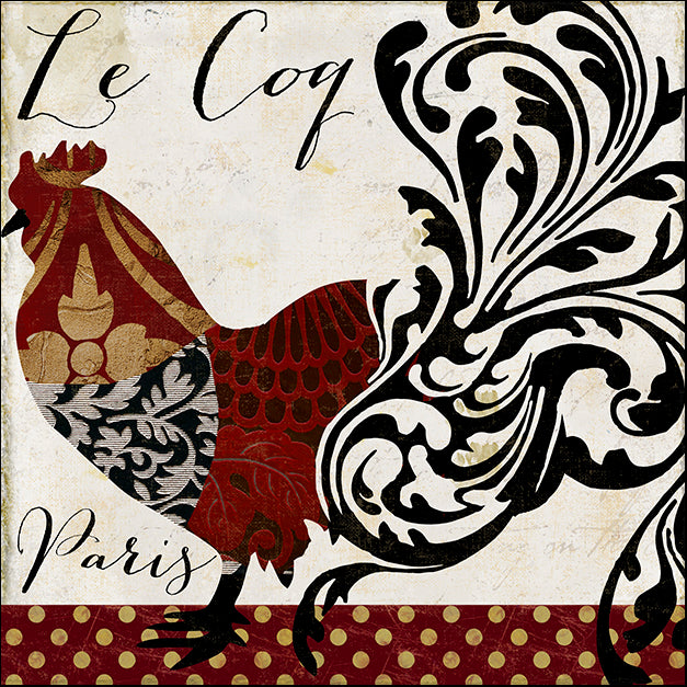 COLBAK126592 Roosters of Paris I, by Color Bakery, available in multiple sizes