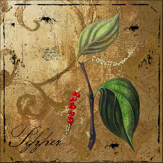 COLBAK138153 Black Gold Herbs III, by Color Bakery, available in multiple sizes