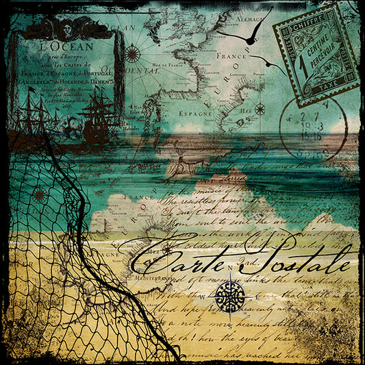 COLBAK143843 Ocean Clouds I, by Color Bakery, available in multiple sizes