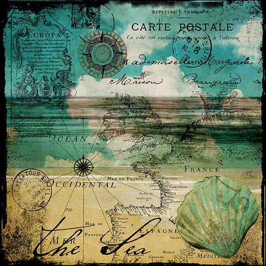 COLBAK143844 Ocean Clouds II, by Color Bakery, available in multiple sizes