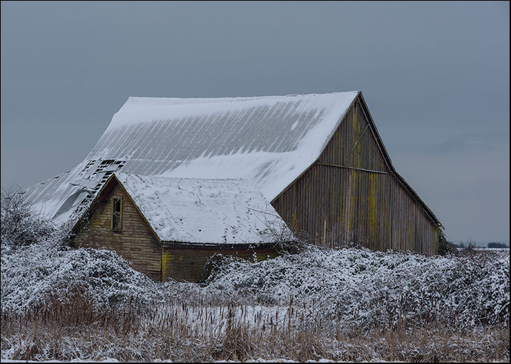 CRO-1381 Winter Barn by Nancy Crowell, available in multiple sizes