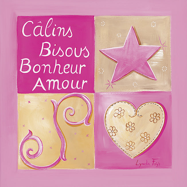 CS 0136 Calins Bisous Bonheur Amour, available in multiple sizes