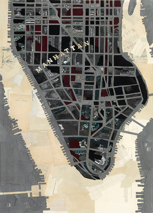 88984 Manhattan Streets Map, by Coppo, available in multiple sizes