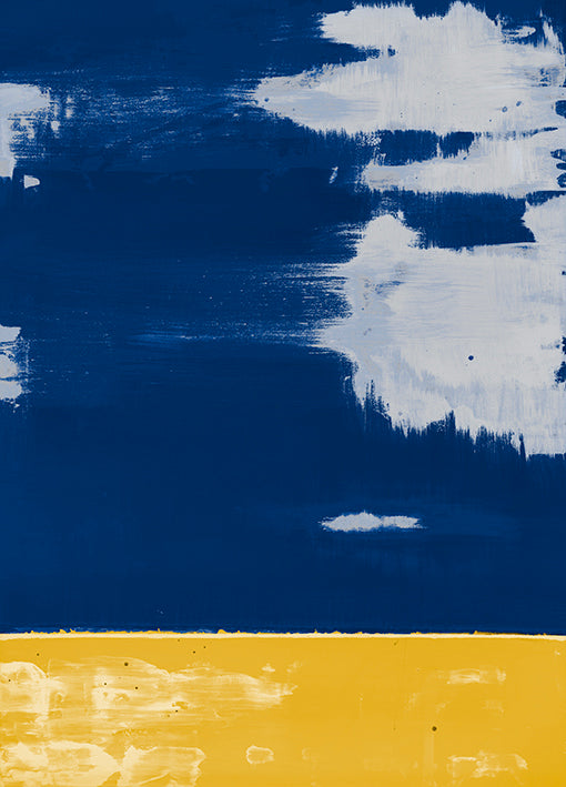 99944 Blue Yellow Abstract, by Coppo, available in multiple sizes
