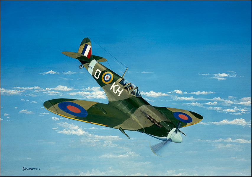 DDFA 10200 Supermarine Spitfire Fighter Plane WW2, available in multiple sizes