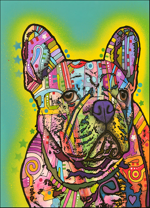 DEAEXL137187 French Bulldog III, by Dean Russo- Exclusive, available in multiple sizes