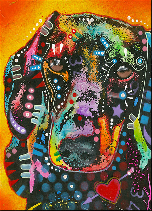 DEAEXL138365 Brilliant Dachshund, by Dean Russo- Exclusive, available in multiple sizes