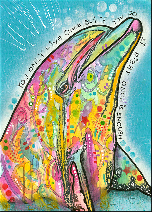 DEAEXL138608 Dolphin, by Dean Russo- Exclusive, available in multiple sizes