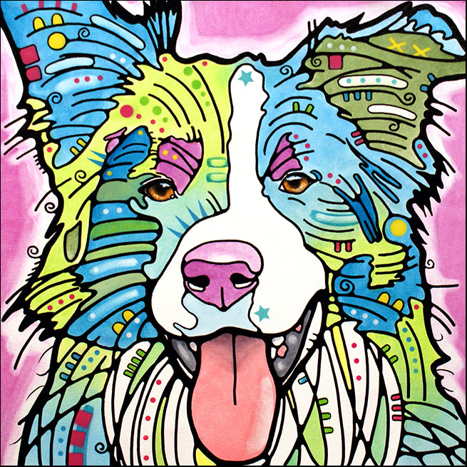 DEARUS120284 Border Collie-ful, available in multiple sizes