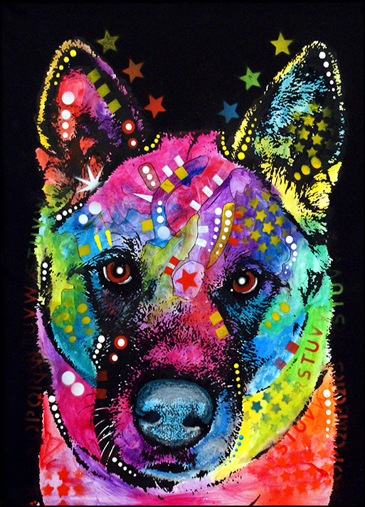 DEARUS125231 Akita, by Dean Russo, available in multiple sizes