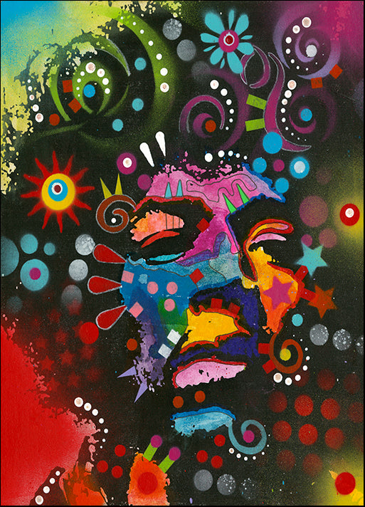 DEARUS125254 Jimi Hendrix, by Dean Russo, available in multiple sizes