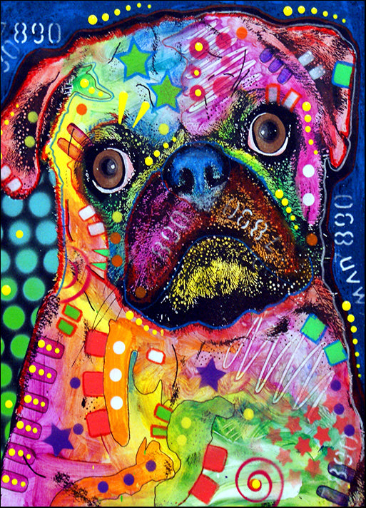 DEARUS125264 Pug 92309, by Dean Russo, available in multiple sizes