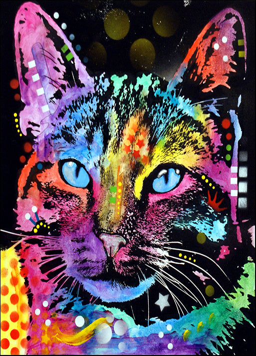 DEARUS125271 Thoughtful Cat, by Dean Russo, available in multiple sizes