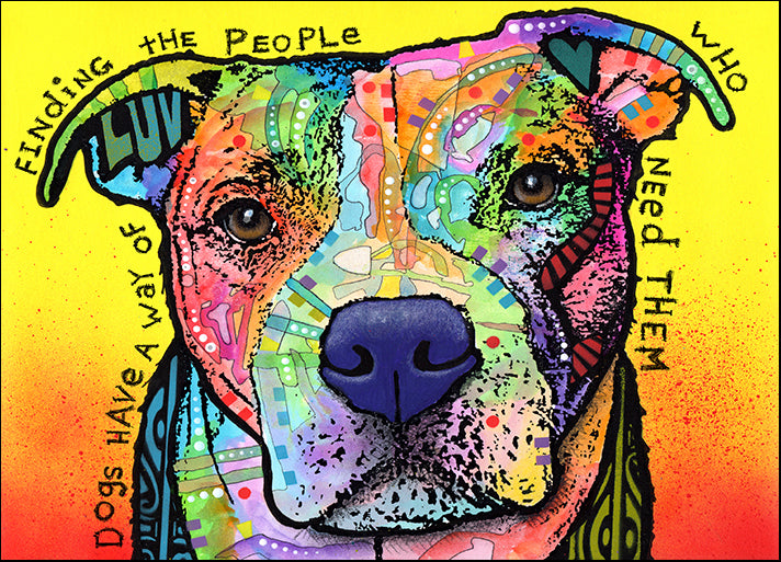 DEARUS142798 Dogs Have a Way, by Dean Russo, available in multiple sizes