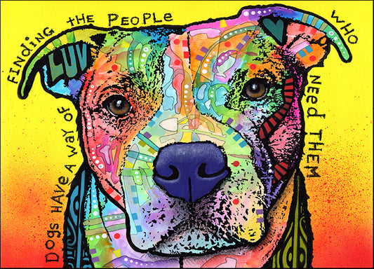 DEARUS142798 Dogs Have a Way, by Dean Russo, available in multiple sizes