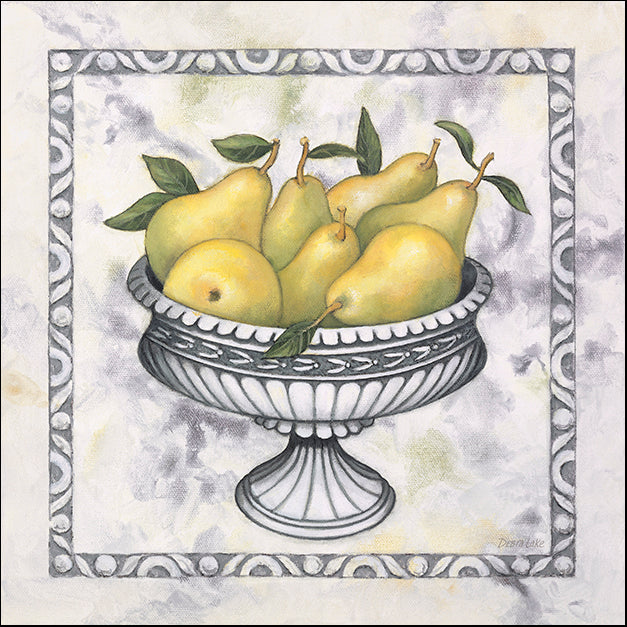 DEBLAK36398 Pears In A Silver Bowl, by Debra Lake, available in multiple sizes