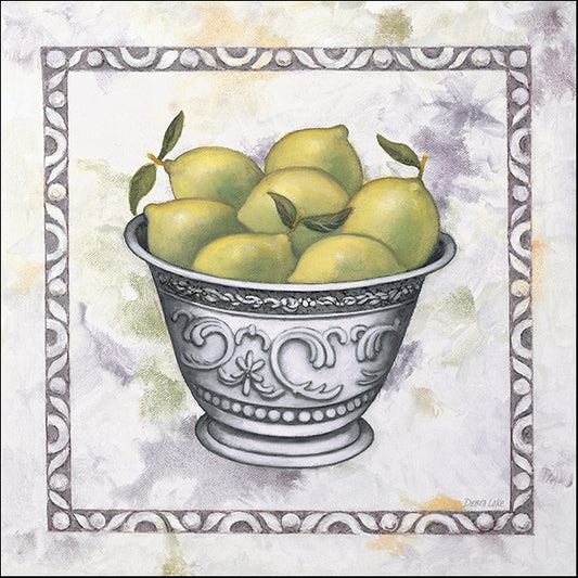 DEBLAK36399 Limes In A Silver Bowl, by Debra Lake, available in multiple sizes - Chamton