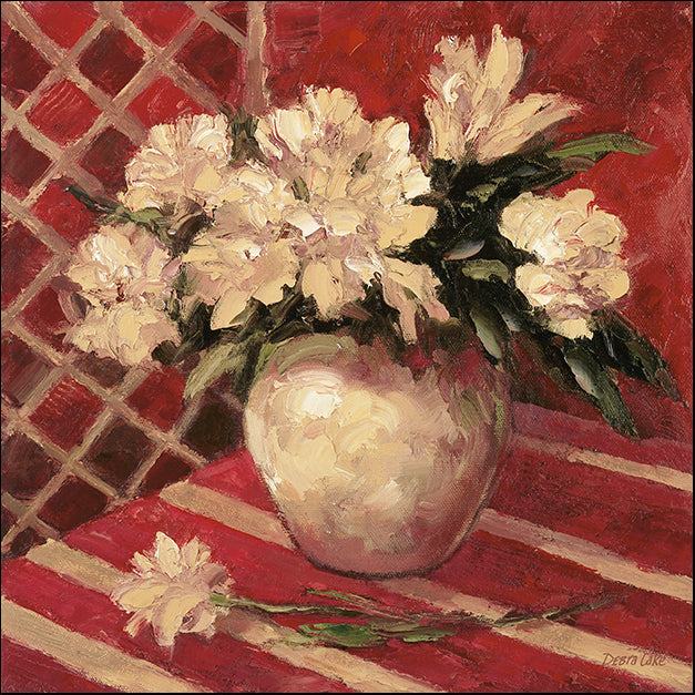 DEBLAK58784 Peonies In Vase, by Debra Lake, available in multiple sizes