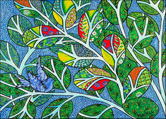 DEBPUR139449 Indigo, by Debra Denise Purcell, available in multiple sizes - Chamton