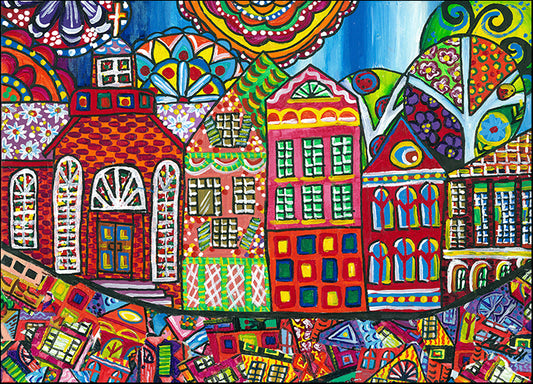 DEBPUR140438 Pieces & Places, by Debra Denise Purcell, available in multiple sizes