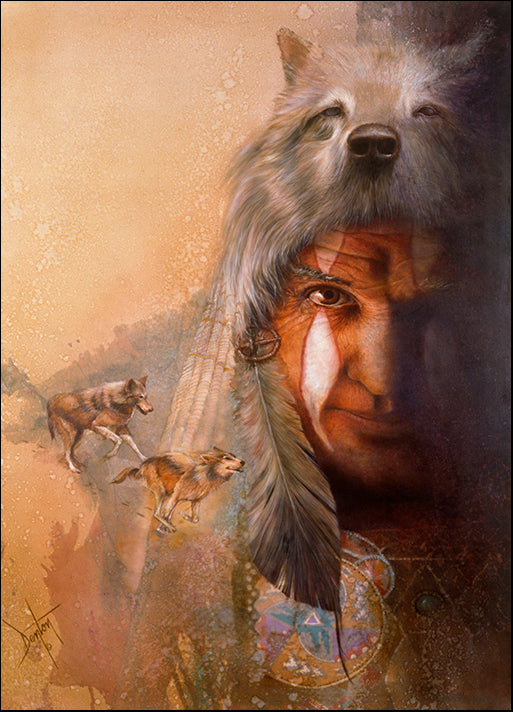 DENLUN16441 Wolf Tracks, by Denton Lund, available in multiple sizes