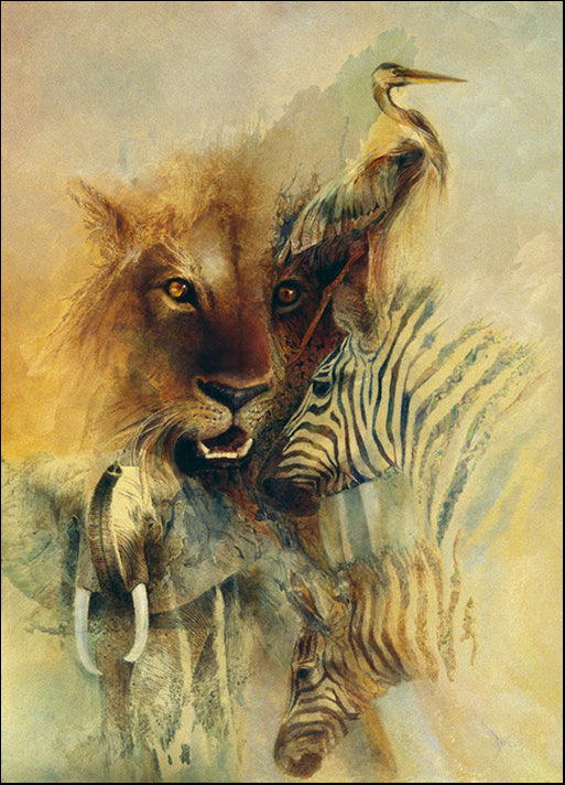 DENLUN64553 African Montage, by Denton Lund, available in multiple sizes