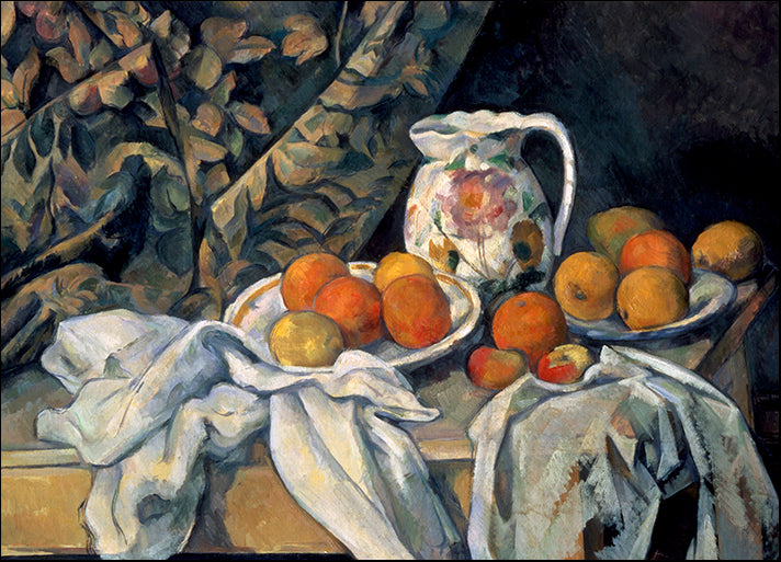 DP-111302 Still Life with a Curtain and Pitcher, by Paul Cezanne available in multiple sizes