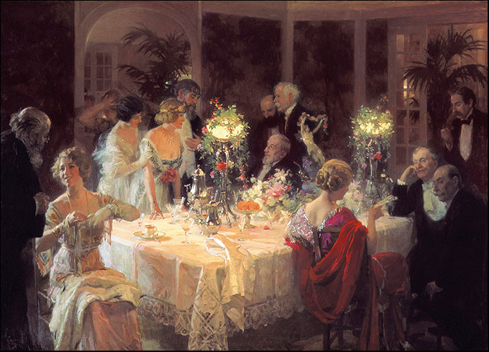 DP-11504 The End Of Dinner, by Jules Alexandre Grun available in multiple sizes
