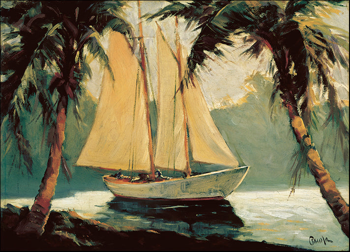 DP-117860 Sailboat, Santa Barbara, by Frederick Pawla available in multiple sizes