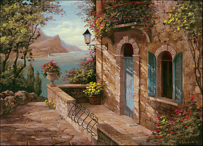 DP-124343 Amalfi Coast II, by Vladimir available in multiple sizes