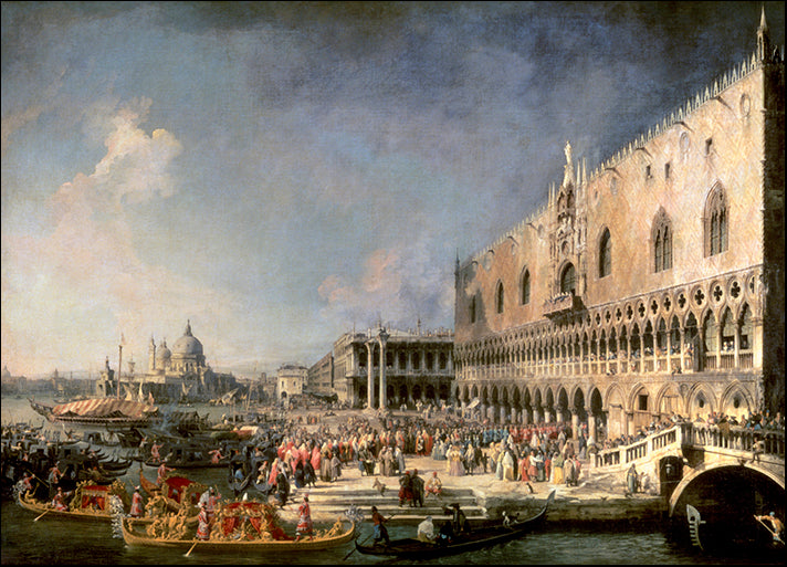 DP-132038 The Reception of the French Ambassador in Venice, by Canaletto, available in multiple sizes