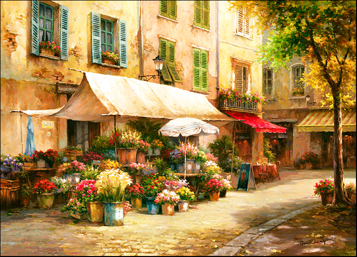 DP-135764 The Flower Market, by Han Chang, available in multiple sizes