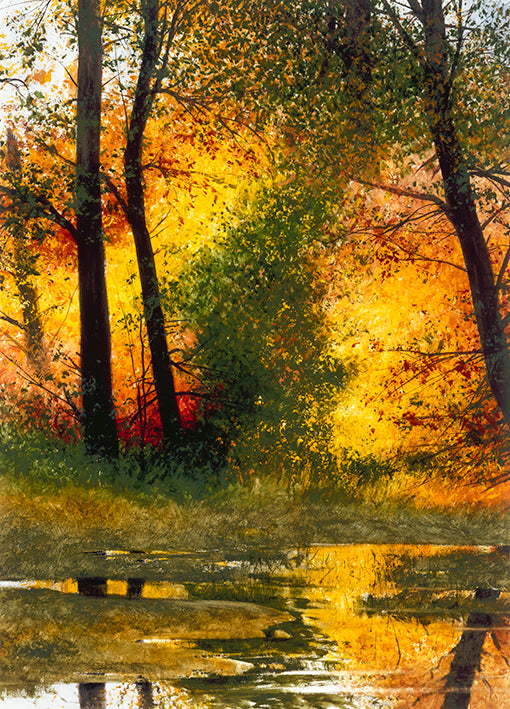 99189 Autumn Pond, by Dominguez M, available in multiple sizes - Chamton