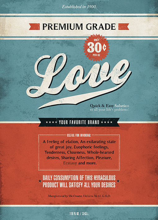 EK1015 Love, available in multiple sizes