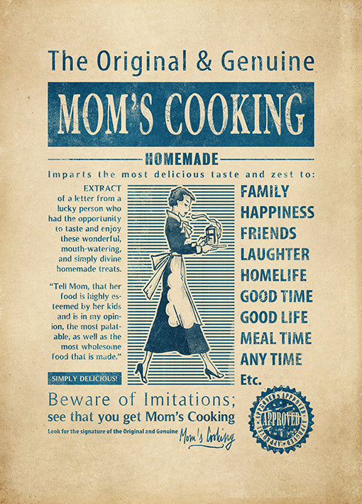 EK1016 Moms Cooking, available in multiple sizes