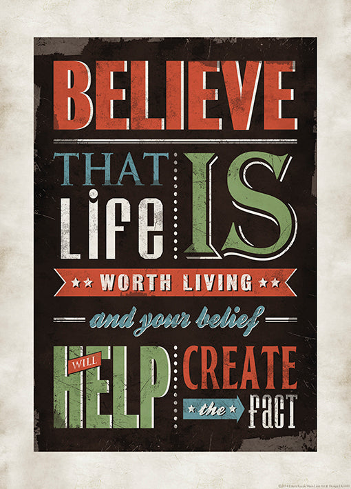 EK1030 Believe, available in multiple sizes