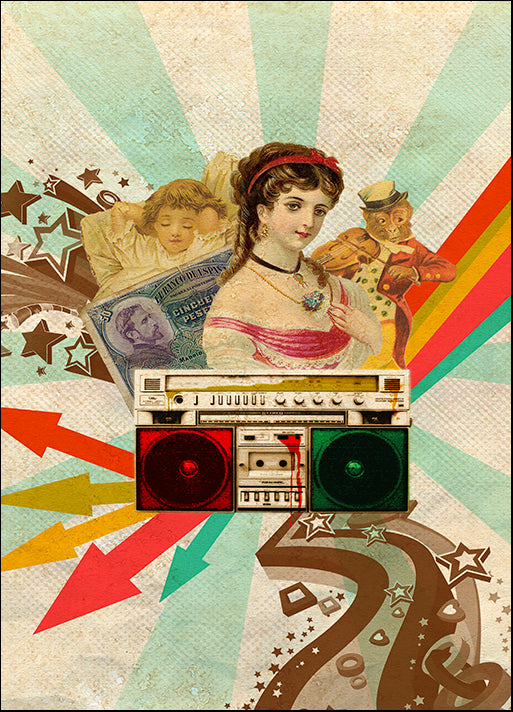 ELOMAR142477 Retro Radio, by Elo Marc, available in multiple sizes