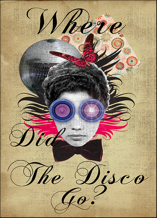 ELOMAR142489 Where Did Disco Go, by Elo Marc, available in multiple sizes